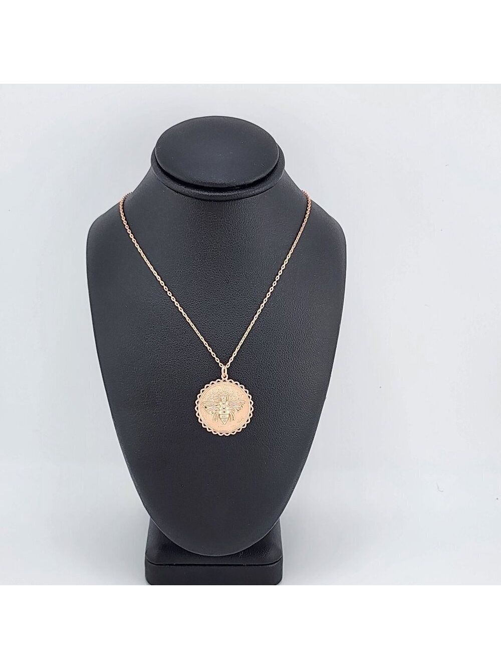 Brand New Sterling Silver 925 Rosa Gold Bumble Bee Necklace